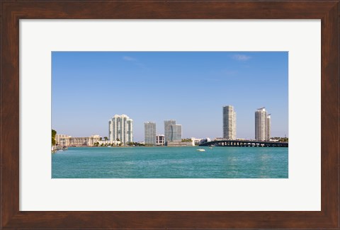 Framed Miami Skyline from a Distance, Florida, USA 2013 Print