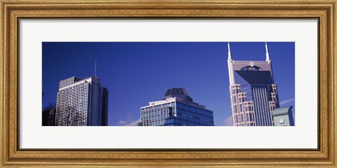 Framed Low angle view of buildings, Nashville, Davidson County, Tennessee, USA Print