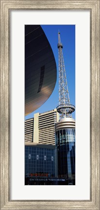 Framed Bridgestone Arena tower at Nashville, Tennessee, USA Print