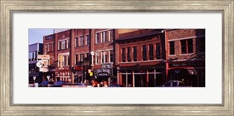 Framed Buildings along a street, Nashville, Tennessee, USA Print