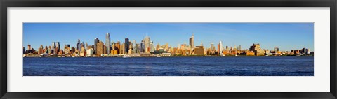 Framed Skyscrapers at the waterfront, Midtown Manhattan, New York State Print
