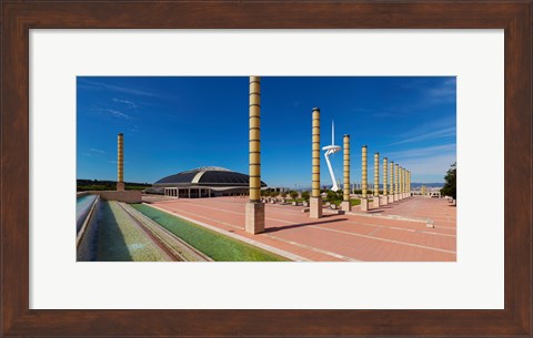 Framed Calatrava Tower at Olympic Ring in Montjuic, Barcelona, Catalonia, Spain Print