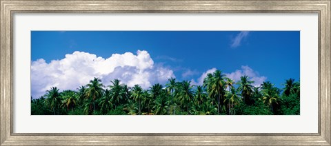 Framed Maldives with Clouds Print