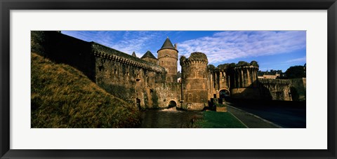 Framed Low angle view of a castle, Chateau de Fougeres, Fougeres, Ille-et-Vilaine, Brittany, France Print