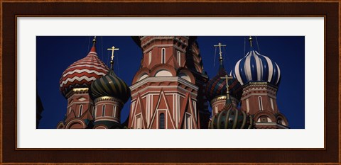 Framed Low angle view of a church, St. Basil&#39;s Cathedral, Red Square, Moscow, Russia Print
