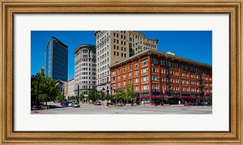 Framed Buildings in a downtown district, Salt Lake City, Utah Print