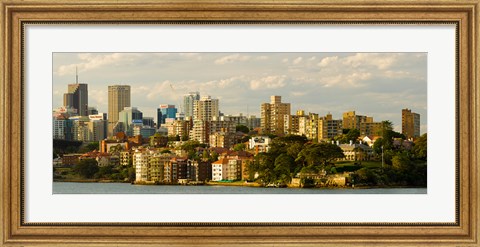 Framed Buildings at the waterfront, Sydney Harbor, Sydney, New South Wales, Australia Print