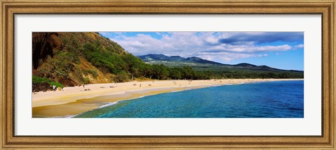 Framed Makena Beach, Maui, Hawaii Print