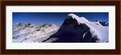 Framed Swiss Alps from Klein Matterhorn, Switzerland Print