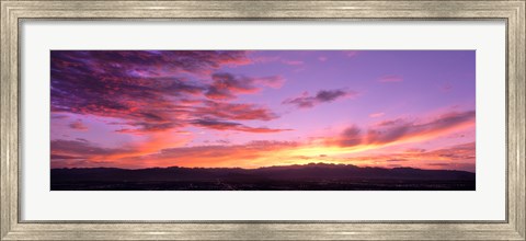 Framed Clouds in the sky at dusk, Las Vegas, Nevada, USA Print