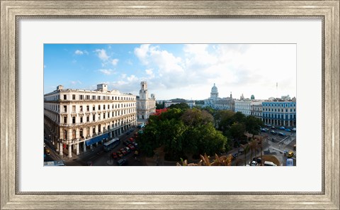 Framed State Capitol Building in a city, Parque Central, Havana, Cuba Print