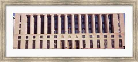Framed Facade of a government building, Davidson County Courthouse, Nashville, Davidson County, Tennessee, USA Print