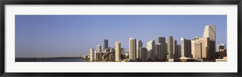 Framed Miami, Florida Skyline 2012 Print