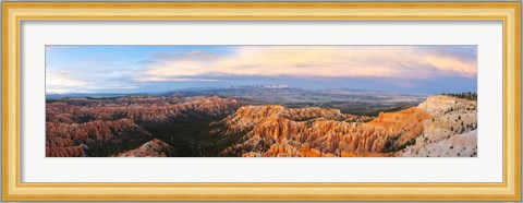Framed Bryce Canyon from Bryce Point in the evening, Bryce Canyon National Park, Utah, USA Print