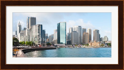 Framed Apartment buildings and skyscrapers at Circular Quay, Sydney, New South Wales, Australia 2012 Print