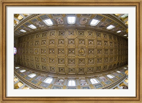 Framed Ceiling details of a church, St. Peter&#39;s Basilica, St. Peter, Chains, Rome, Lazio, Italy Print