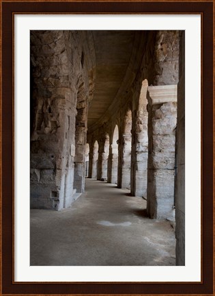 Framed Columns of amphitheater, Arles Amphitheatre, Arles, Bouches-Du-Rhone, Provence-Alpes-Cote d&#39;Azur, France Print