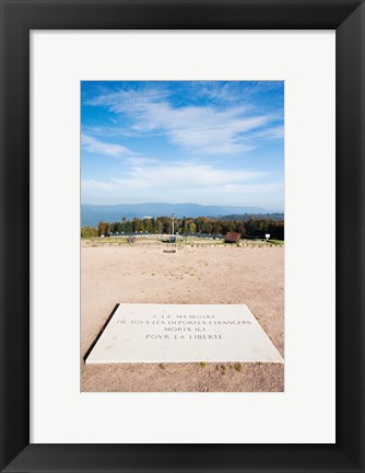 Framed Le Struthof former Nazi concentration camp memorial, Natzwiller, Bas-Rhin, Alsace, France Print