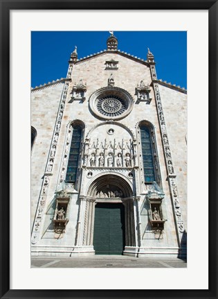 Framed Low angle view of a cathedral, Como Cathedral, Como, Lombardy, Italy Print