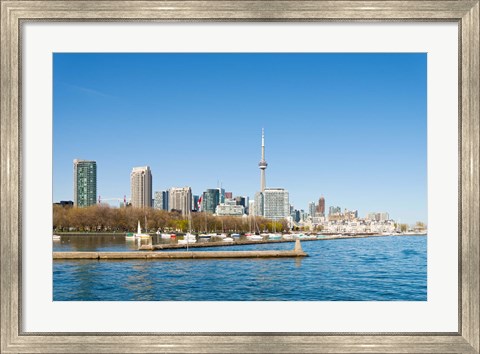 Framed City skyline at the waterfront, Toronto, Ontario, Canada 2013 Print