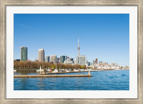 Framed City skyline at the waterfront, Toronto, Ontario, Canada 2013 Print