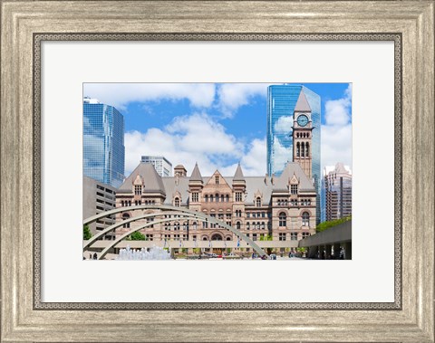 Framed Facade of a government building, Toronto Old City Hall, Toronto, Ontario, Canada Print