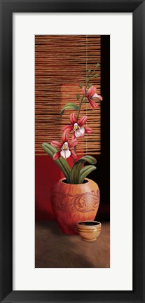 Framed Orchid Vase II Print