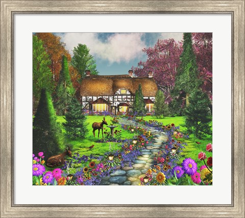 Framed Fawn Haven Print