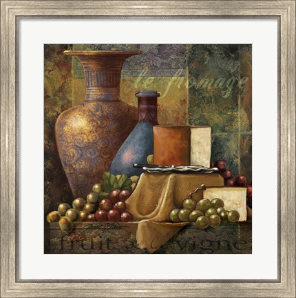 Framed Cheese &amp; Grapes Print