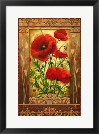 Framed Poppy Field I In Frame Print