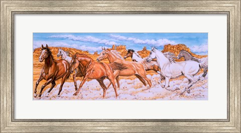 Framed Desert Run Print