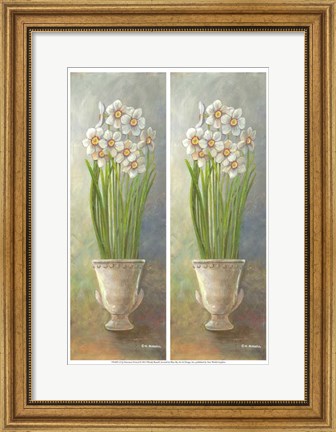 Framed 2-Up Narcissus Vertical Print