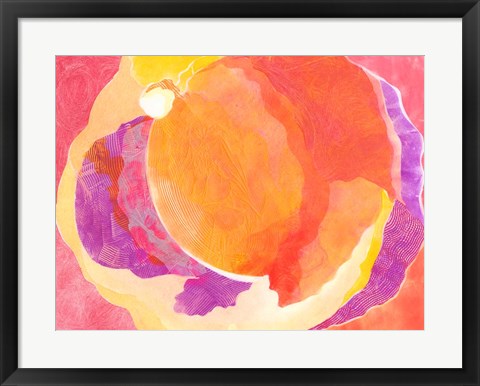 Framed Cabbage Rose V Print