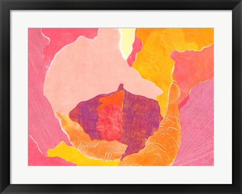 Framed Cabbage Rose VI Print