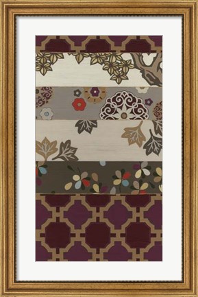 Framed Autumnal Tapestry I Print