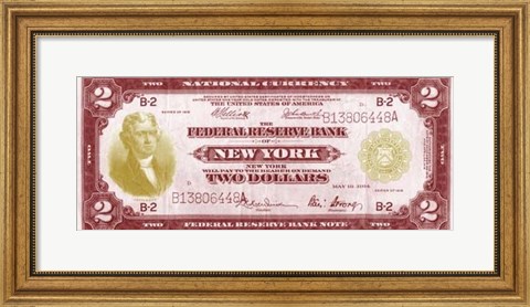 Framed Modern Currency I Print