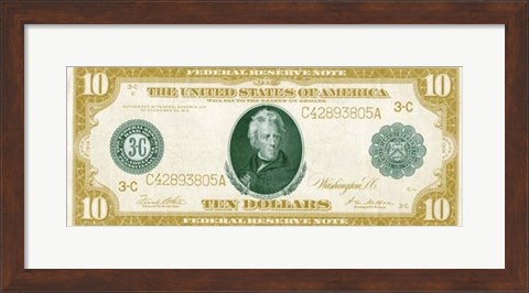 Framed Modern Currency III Print