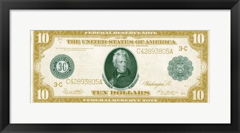 Framed Modern Currency III Print