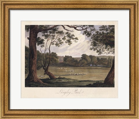 Framed English Countryside IV Print