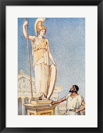 Framed Figure of the Colossal Goddess Print