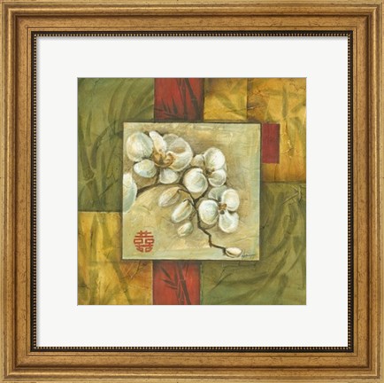 Framed Asian Orchid Montage II Print