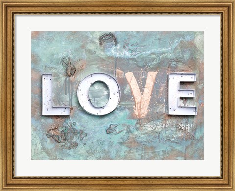 Framed Love Patina II Print