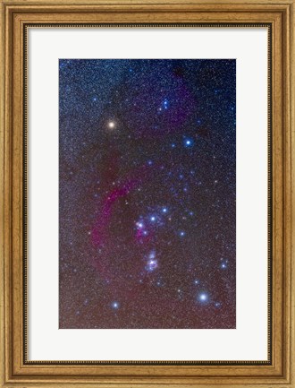 Framed Orion constellation Print