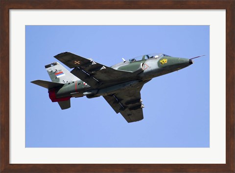 Framed Serbian Air Force Soko G-4 Super Galeb Print