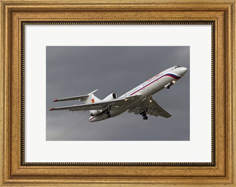 Framed Tupolev Tu-154M in flight over Bulgaria Print