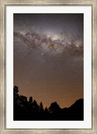 Framed center of the Milky Way above the Sierras, Argentina Print