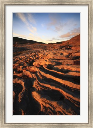 Framed Rock formations in Nordland County, Norway Print