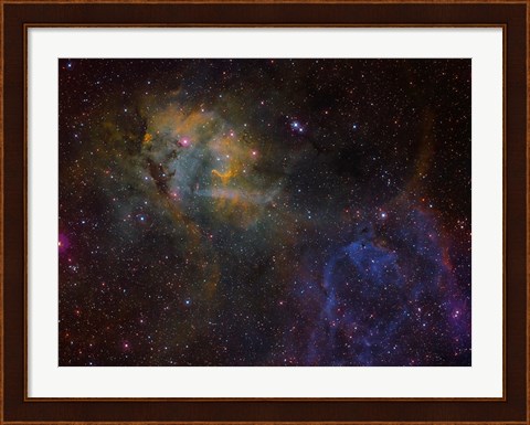 Framed Sharpless 2-132 emission nebula Print