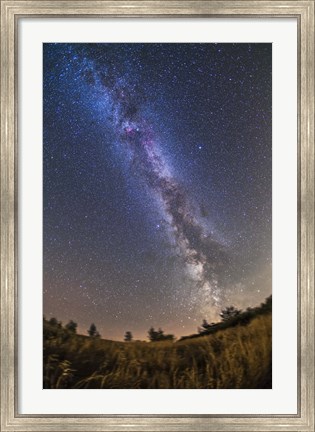 Framed summer Milky Way on a clear moonless evening in Alberta, Canada Print