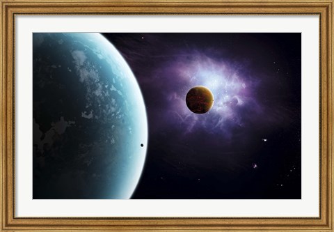 Framed Two planets born from the same star, yet they couldn&#39;t be more different Print